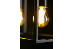 Decor Diu black geometric pendant lamp with 2 light sources width 30 cm 3628