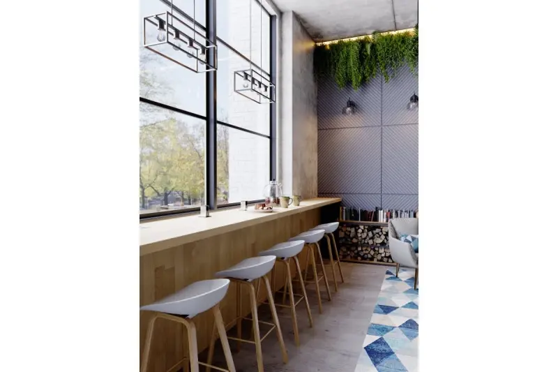 Decor Diu black geometric pendant lamp with 4 light sources width 60 cm 3635