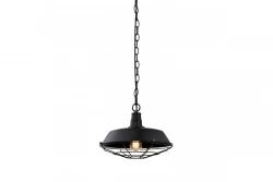 Decor Lars black pendant lamp with industrial black grid diameter 36 cm 2295