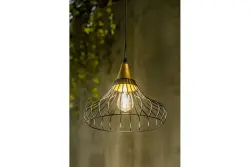 Decor Lotte black vintage conical wire pendant lamp 2622