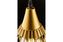 Decor Lotte gold vintage conical wire pendant lamp 2646