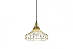 Decor Lotte gold vintage conical wire pendant lamp 2646