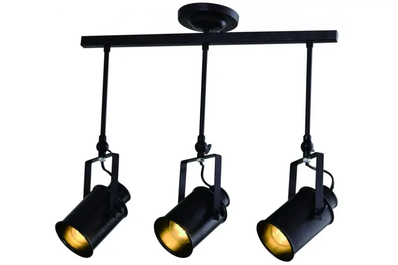 Decor Demir black pendant lamp with 3 light sources 4014