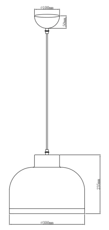 Decor Goldi black gold modern pendant lamp diameter 30 cm 4090