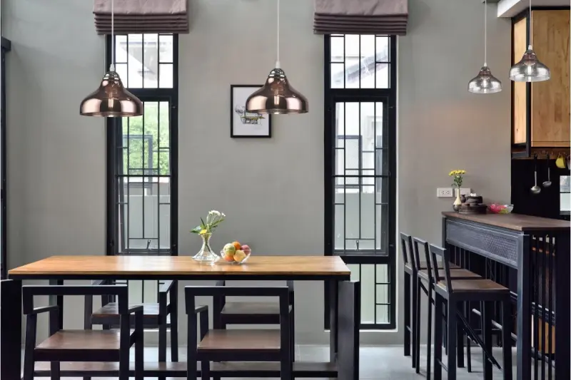 Decor Marite classic pendant lamp brown tinted glass, diameter 26 cm 7108