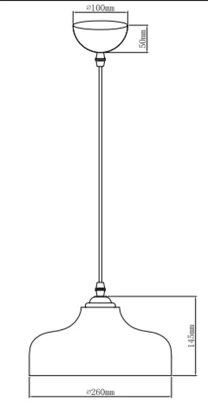 Decor Marite classic pendant lamp brown tinted glass, diameter 26 cm 7108