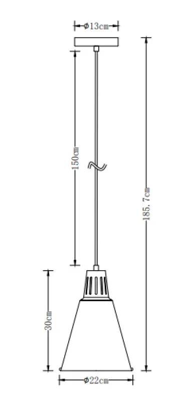 Decor Gianni stylish white pendant lamp 22 cm diameter 8075