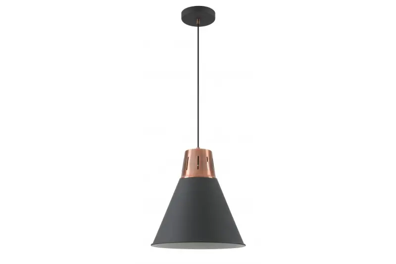 Decor Gianni stylish black copper pendant lamp 32 cm diameter 8105