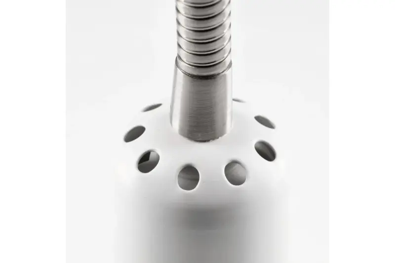 Decor Etore white wall lamp with metal arm 11 cm diameter 1952