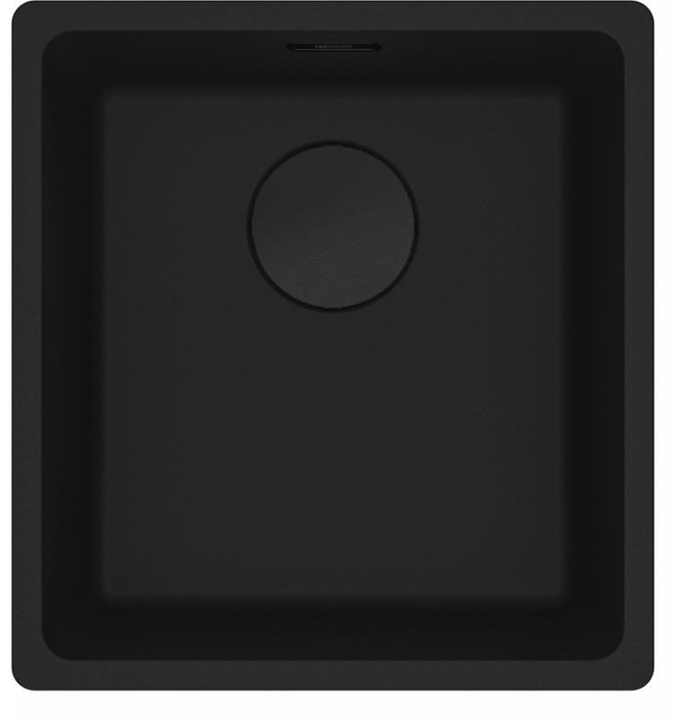 Franke Maris MRG 110-37 Fragranite Black Edition matte black undermount sink