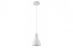 Decor Etore white pendant lamp with black cable 1983