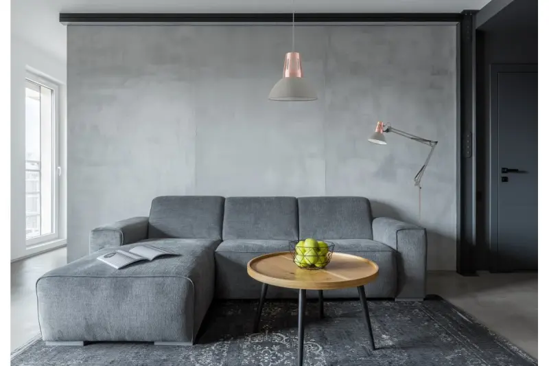 Decor Artemia grey floor lamp long metal arm diameter 16,5 cm 2300