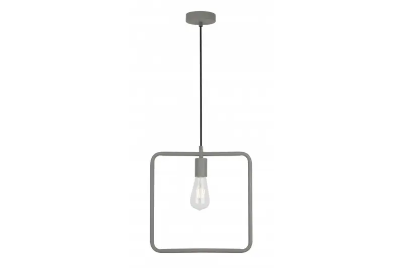 Decor Lija grey single pendant lamp square 2836
