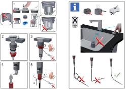 Franke drain set for sinks with integrated drain (turbo) with automatic drainage and stainless steel push button 1208957709