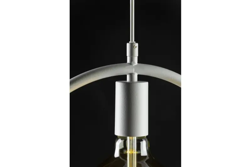 Decor Fija white round single pendant lamp 2898