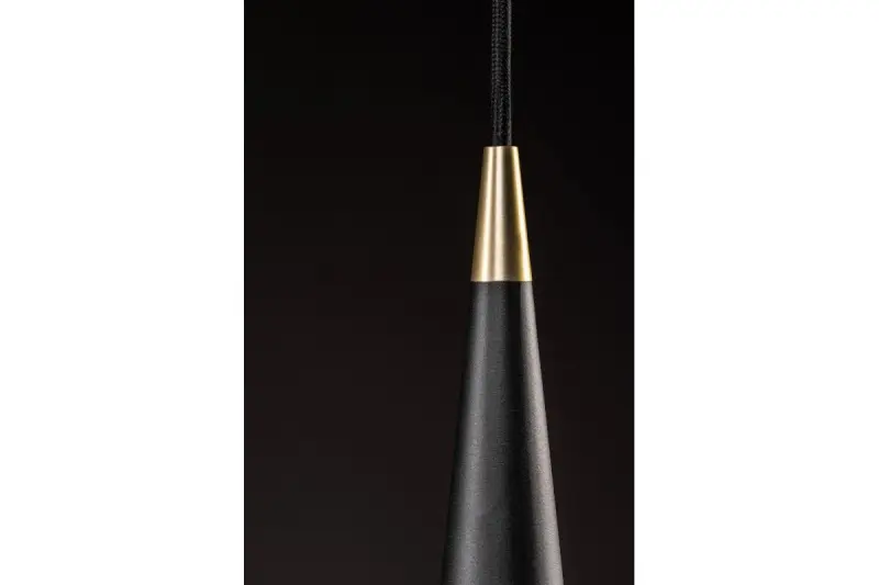Decor Evi conical black aluminum pendant lamp 4410