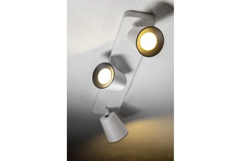 Decor Elli modern white ceiling lamp with 3 light sources 4502