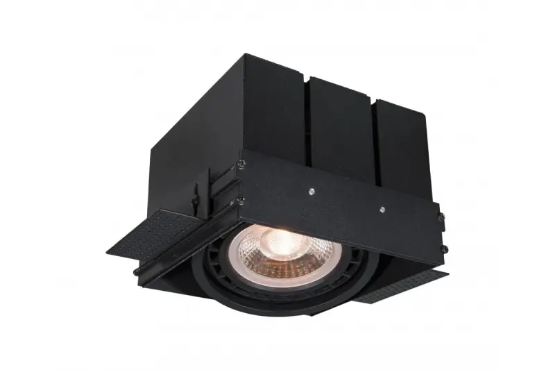 Decor Milo black frameless downlight ceiling lamp with 1 bulb 4731