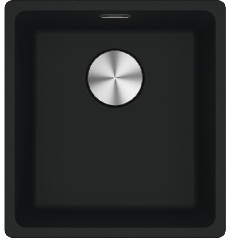Franke Maris MRG 110-37 Fragranite matte black undermount sink 125.0688.503