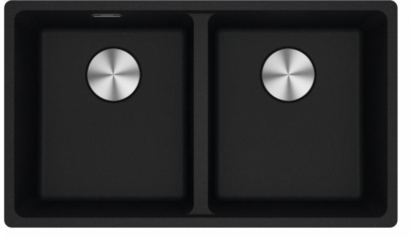 Franke Maris MRG 120-35-35 Fragranite Onyx Double Undermount Sink