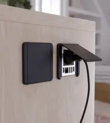 Indux Flip Power Socket 1x side earthing socket with 2xUSB A, 1xRJ45 and 1xHDMI black 1208957917