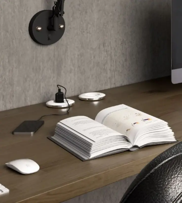 Indux Cover recessed side earthing matt white Socket with closable Lid 1208957927