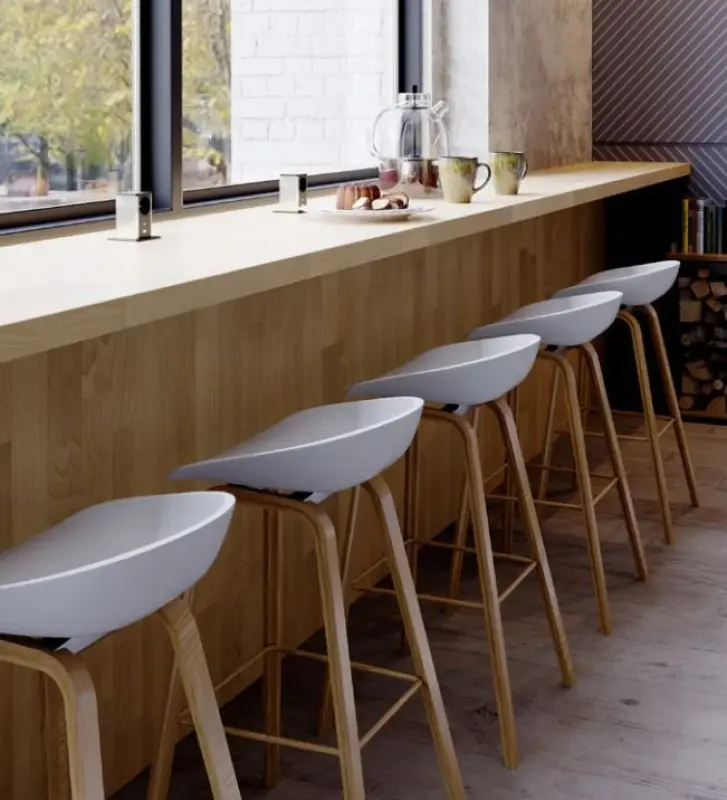 Indux Push extendable black pen earthing socket with 1xUSB A and 1xUSB C with stainless steel cover 1208957928