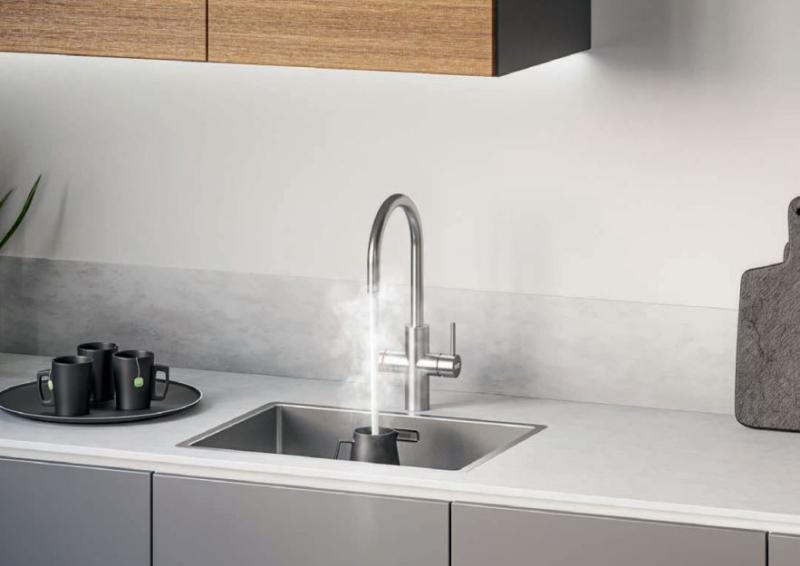 Franke Maris water hub 4L boiler 3-in-1 with Touch electronic boiling water tap chrome 160.0702.440