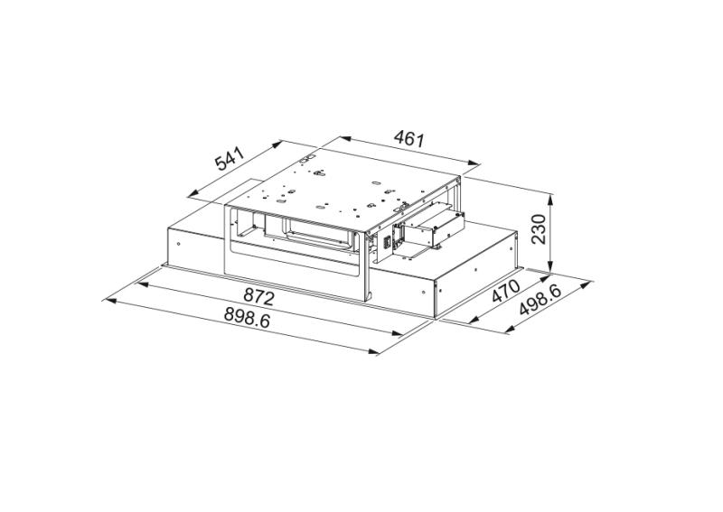Franke Maris ceiling unit white glass extractor hood 90cm 350.0679.886