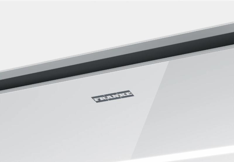 Franke Mythos Air Hub D ceiling unit white glass extractor hood 120cm 350.0679.885