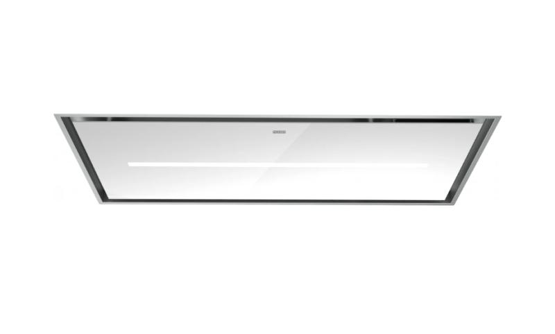 Franke Mythos Air Hub D ceiling unit white glass extractor hood 120cm 350.0679.885