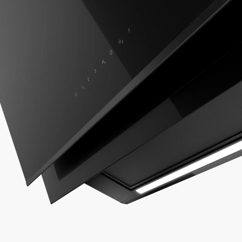 Franke Mythos Pro wall-mounted black glass extractor hood 90cm 330.0682.353