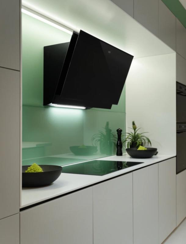 Franke Mythos Pro wall-mounted black glass extractor hood 90cm 330.0682.353