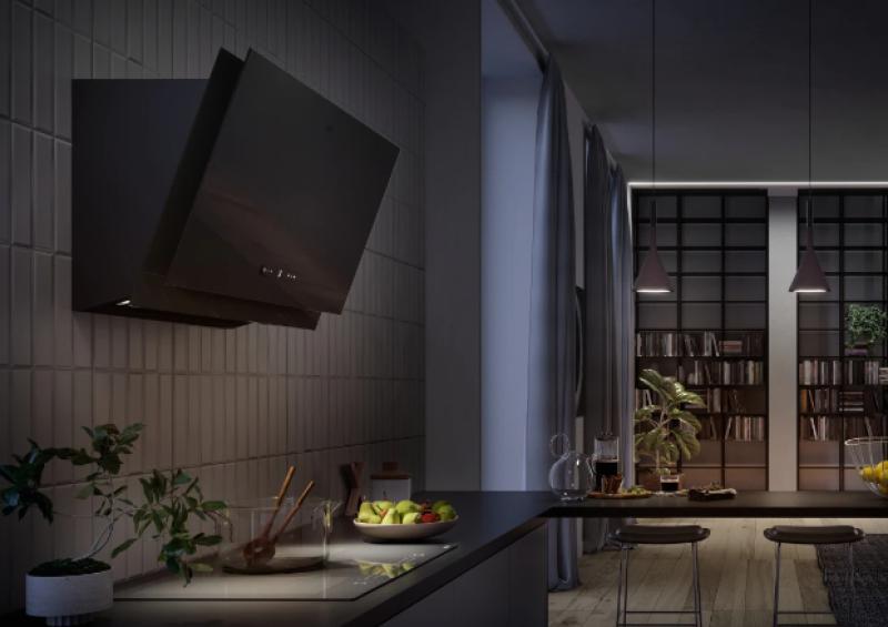 Franke Maris 2.0 Pro vertical black glass extractor hood 90cm 330.0682.357