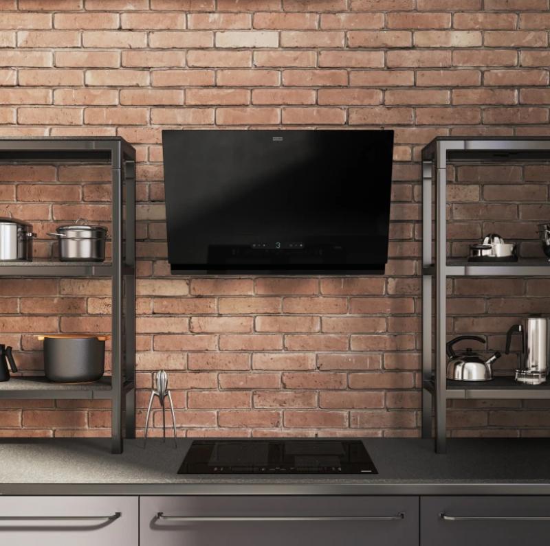 Franke Maris 2.0 Pro vertical black glass extractor hood 80cm 330.0682.358