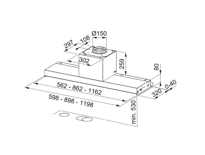 Franke Maris Style Drip Free built-in stainless steel extractor hood 90cm 305.0662.835