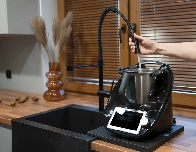 Aquadesign Unix multifunction granite drainer 35x35cm black 1208958214