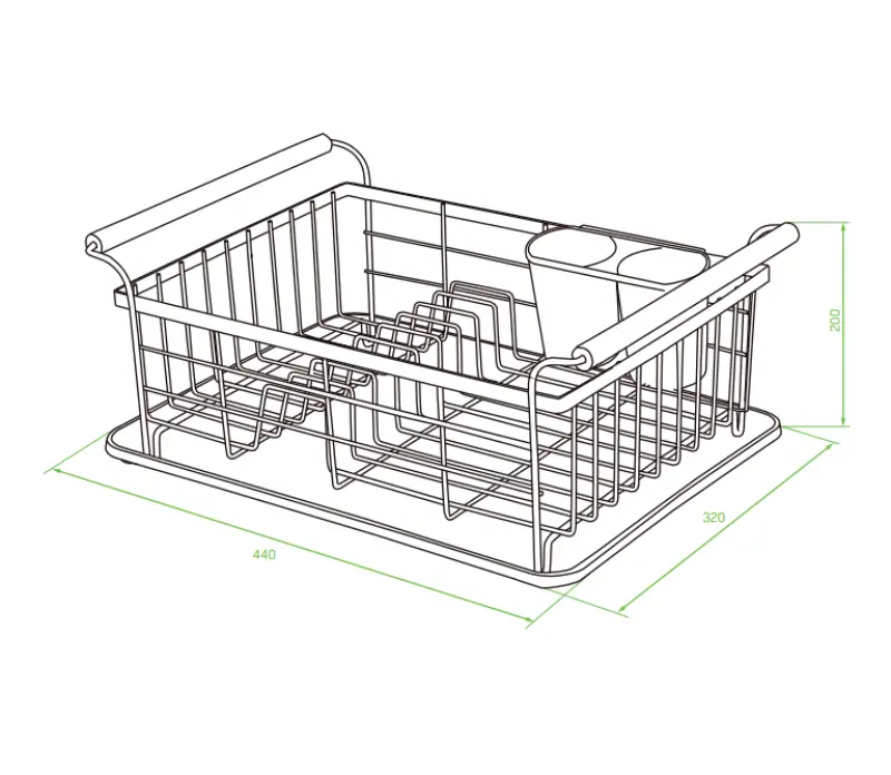 EPKA Bamboo black dish dryer steel 1208958219