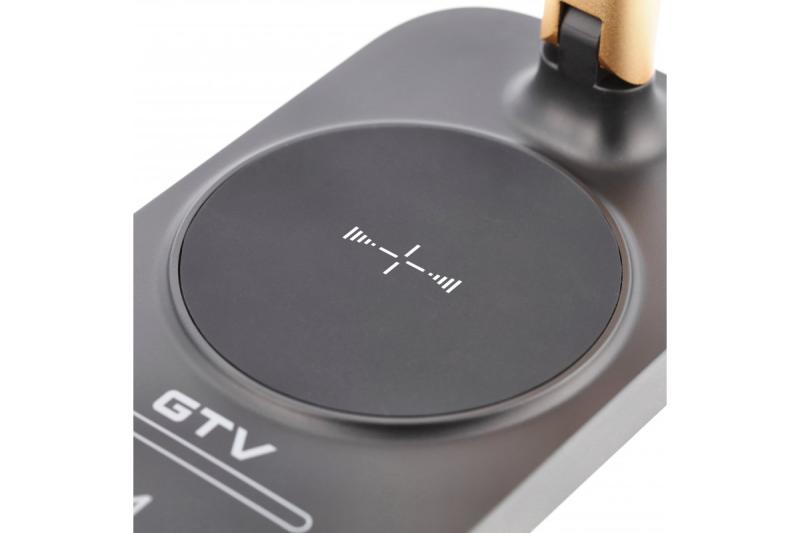 Decor Desktop lamp Bressi 8W 450lm AC220-240V 3-CCT Wireless Charging USB PF>0 5 RA>80 Black / Gold 1208962479