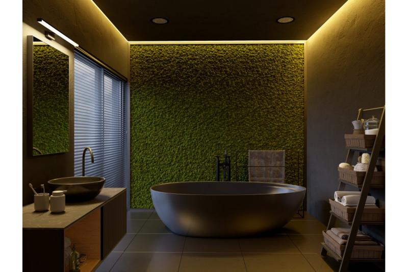 Decor Led luminaire Catania 600mm 12W AC220-240V 50/60Hz 4000K IP44 RA >80 960lm Black 1208962887