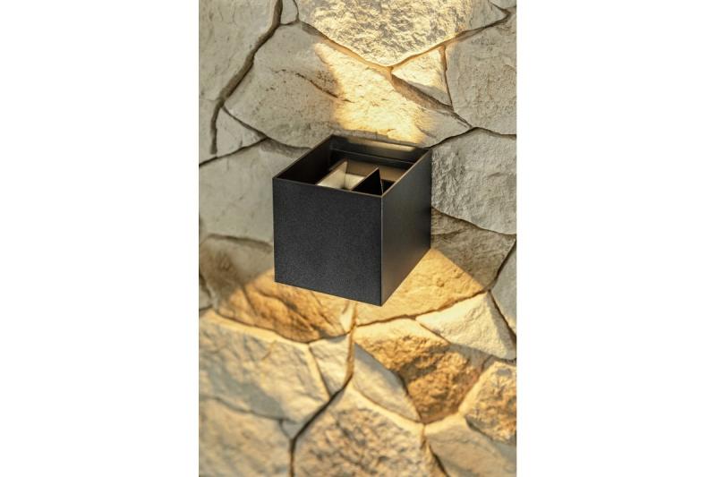 Decor MISSOURI-K LED lamp 7W 540lm AC220-240V 50/60 Hz PF>0.5 Ra≥80 IP54 IK08 4000K square black 1208962994