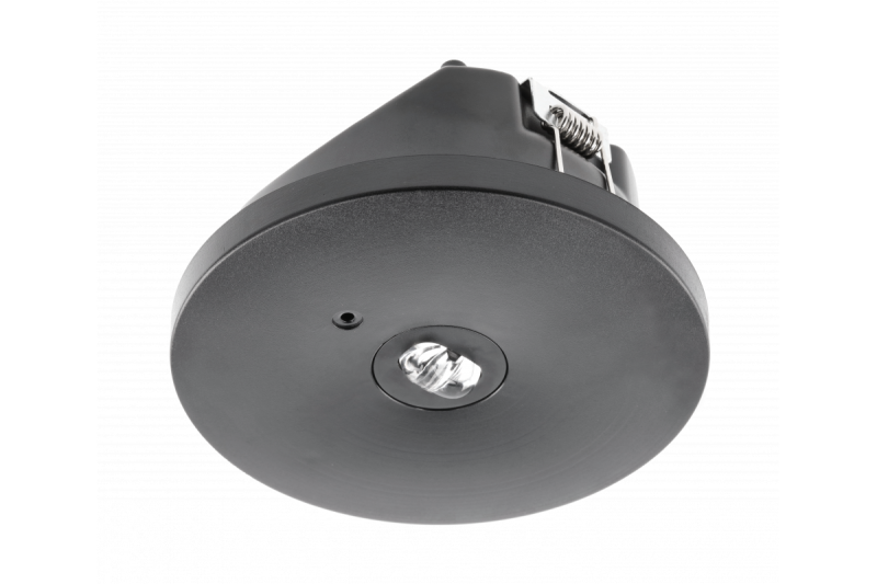 Emergency luminaire OGLA LED,3W,200lm,AC220-240V,50-60Hz,IP20,6400K,3H,single-task,TEST,black 1208963017