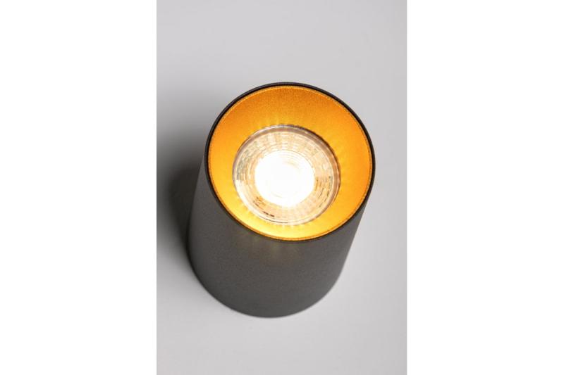 Decor Ceiling luminaire AERO II aluminum 70x100mm IP20 max. 20W round black 1208963809