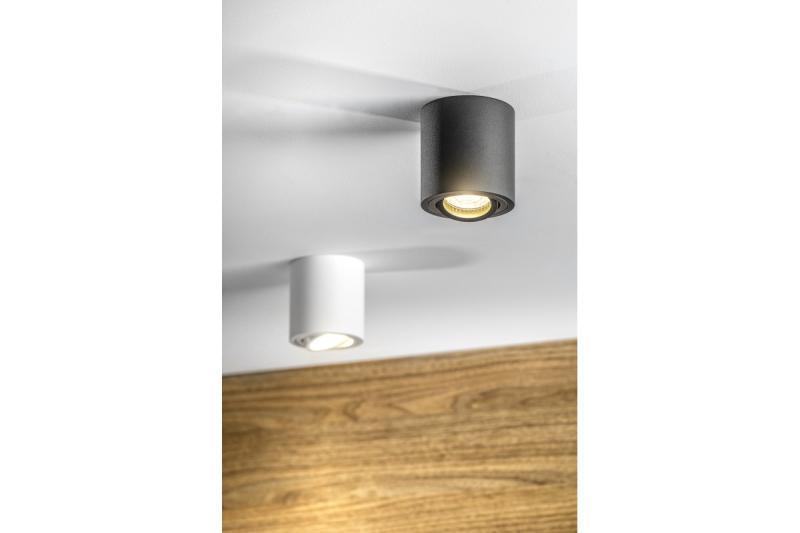 Decor Ceiling luminaire AVEIRO BIS aluminium 80x90mm IP20 max 20W round black 1208963838