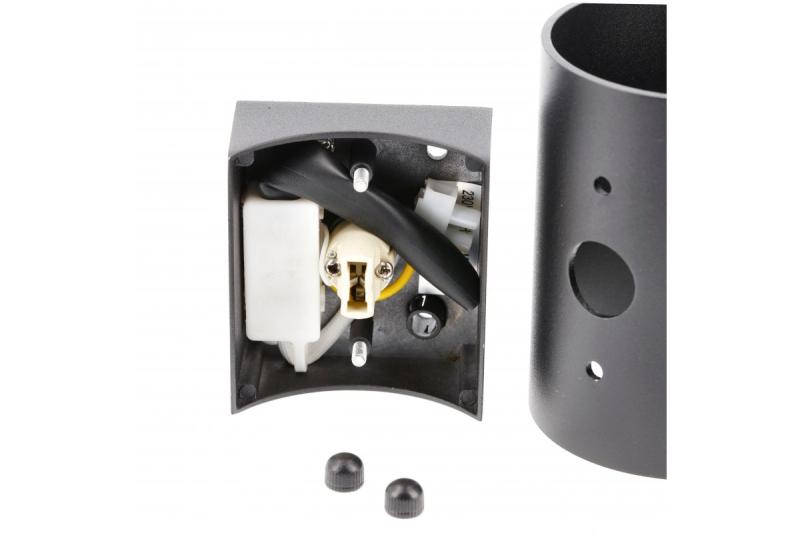 Decor Wall fixture  CAMPIONE aluminium G9 IP20 max. 40W IP20 round black 1208963851