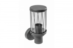 Decor KERTA-A garden light E27 MAX.12W IP44 AC220-240V 50-60Hz simple wall lamp top graphite 1208963906