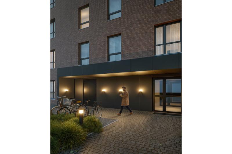 Decor Garden fixture LARGO-AU E27 MAX.15W IP44 AC220-240V 50-60Hz top straight wall lamp graphite 1208963916