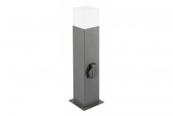 Decor Garden fixture LARGO-P 50 E27 MAX.15W IP44 AC220-240V 50-60Hz max. 2500W mounting post graphite 1208963919