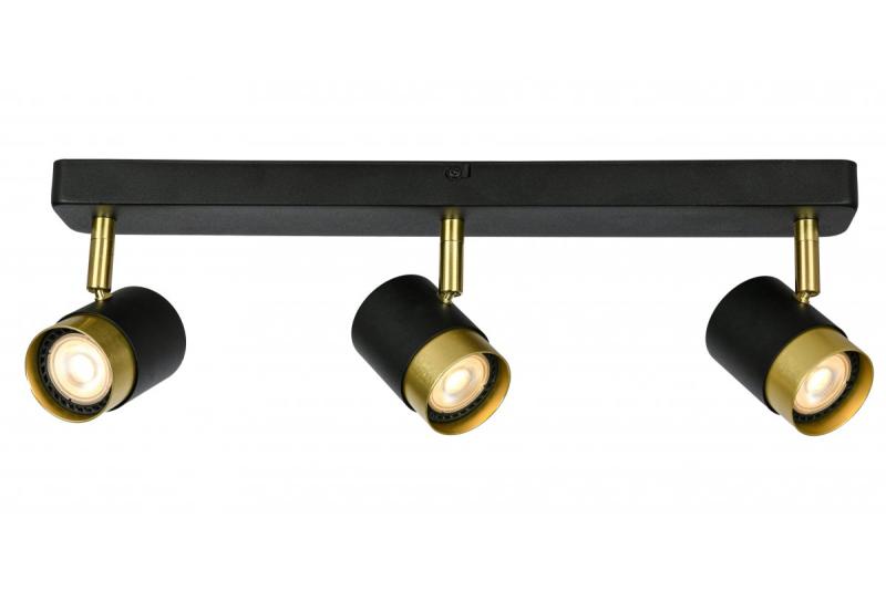 Decor Ceiling luminaire ORIO aluminum 43.0x5.5x14.0 IP20 3*GU10 max. 50W round black 1208963967