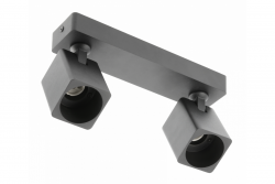 Decor Ceiling fixture  RENO aluminium IP20 max. 20W*2 double square black 1208963980